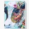 Pintura Diamante - Vaca flor
