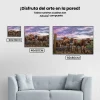 Pintura Diamante - Vacas al atardecer