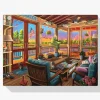 Pintura Diamante - Vista al lago