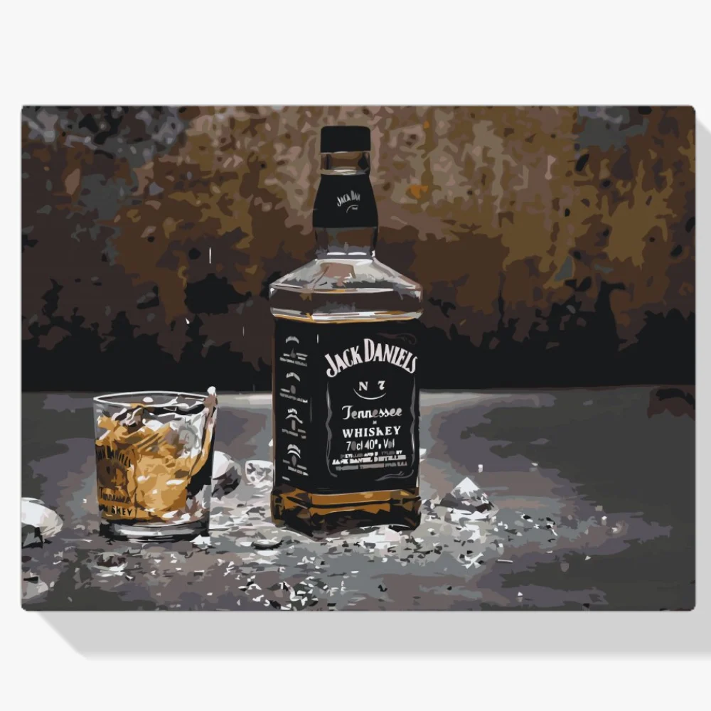 Pintura Diamante - Whisky Jack Daniels