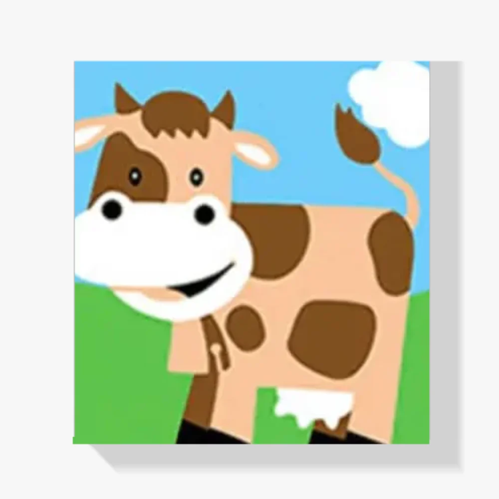 Pintura Diamante - Vaca feliz