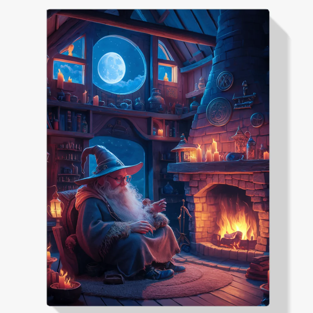 Pintura Diamante - El mago solitario