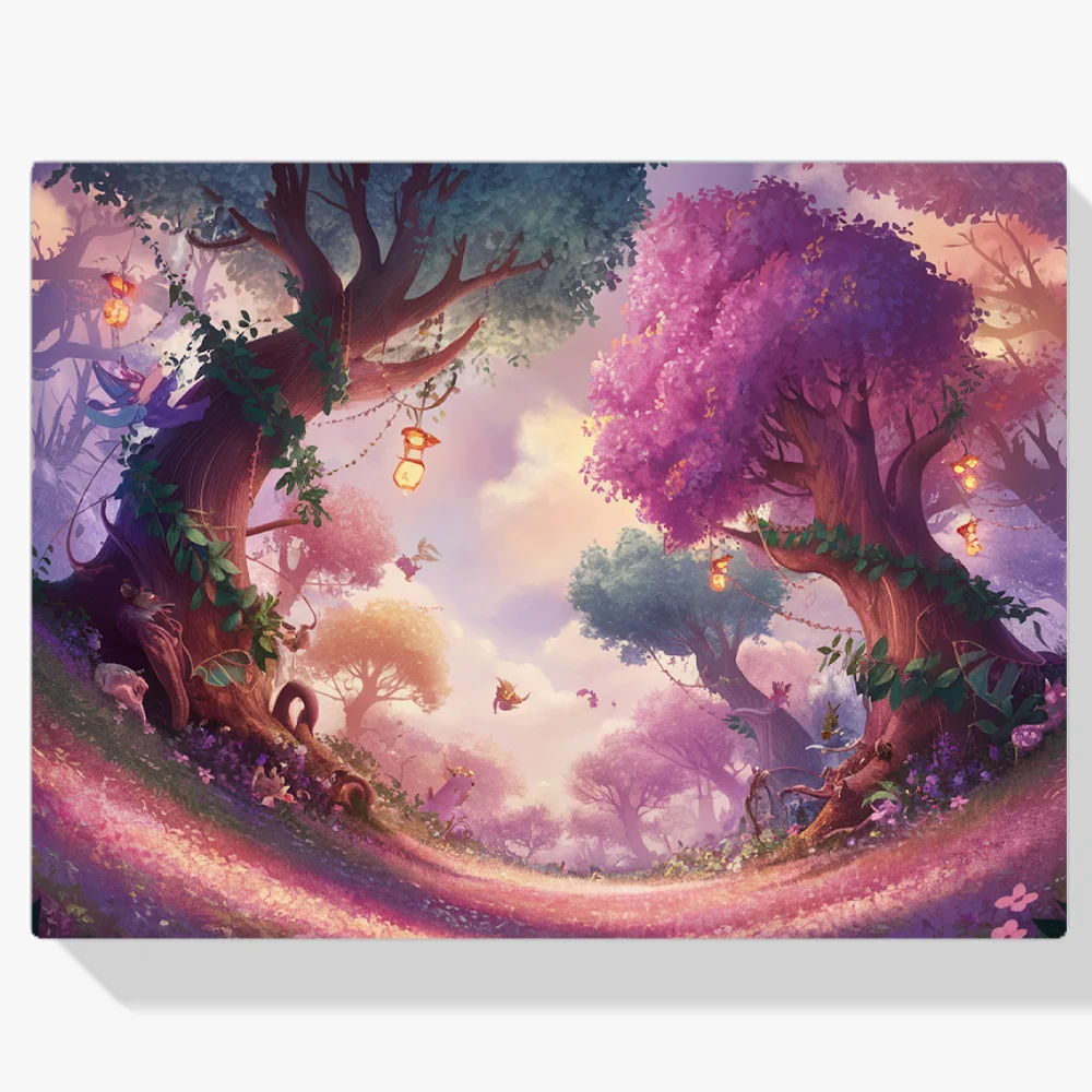 Pintura Diamante - Grillig Arboleda Crepuscular