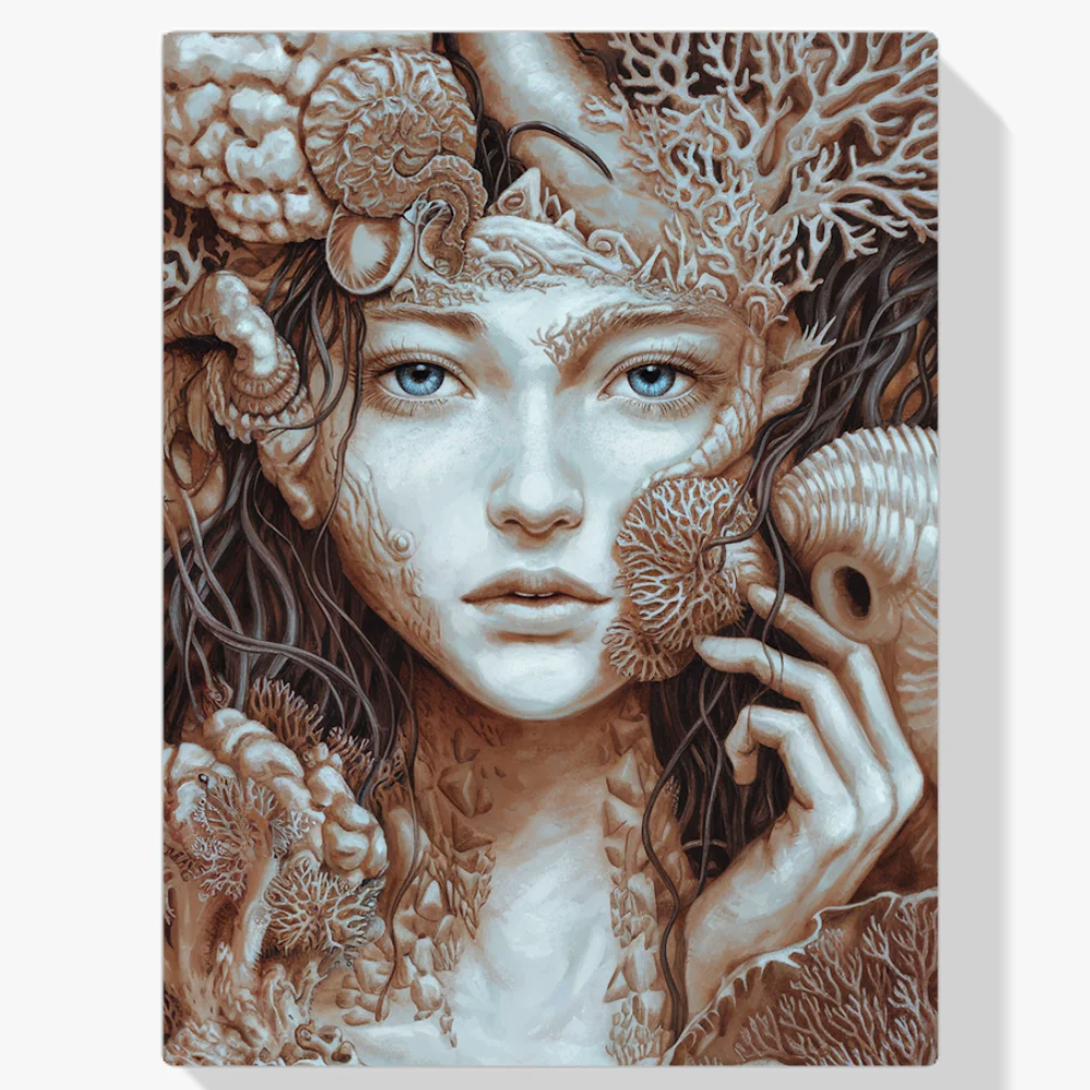 Pintura Diamante - Tejedora de sueños oceánica