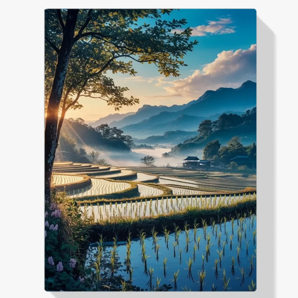 Pintura Diamante - Campos de serenidad