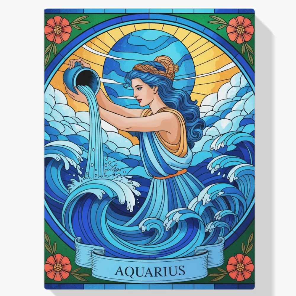 Pintura Diamante - Constelación - Acuario