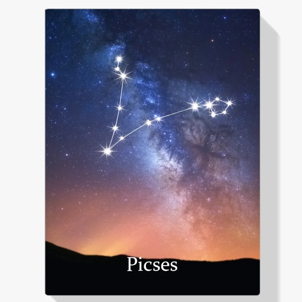 Pintura Diamante - Constelación - Piscis