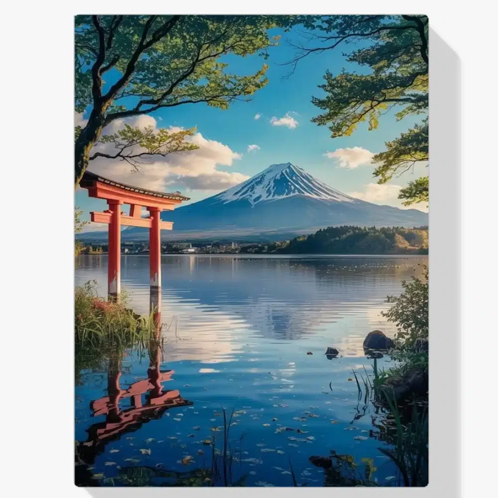 Pintura Diamante - Susurros del Monte Fuji