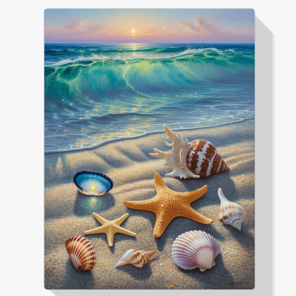 Pintura Diamante - Arena y brillo