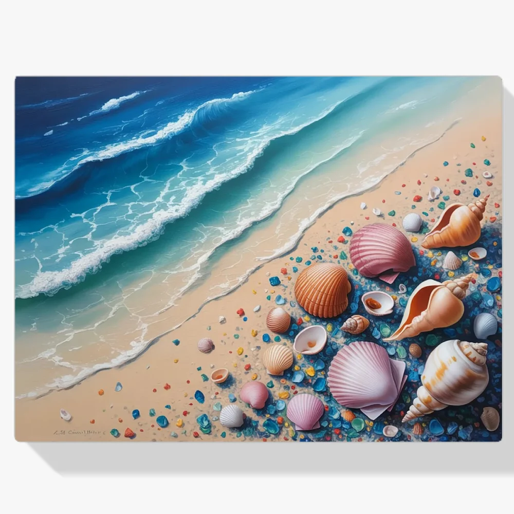 Pintura Diamante - Confeti de caracolas