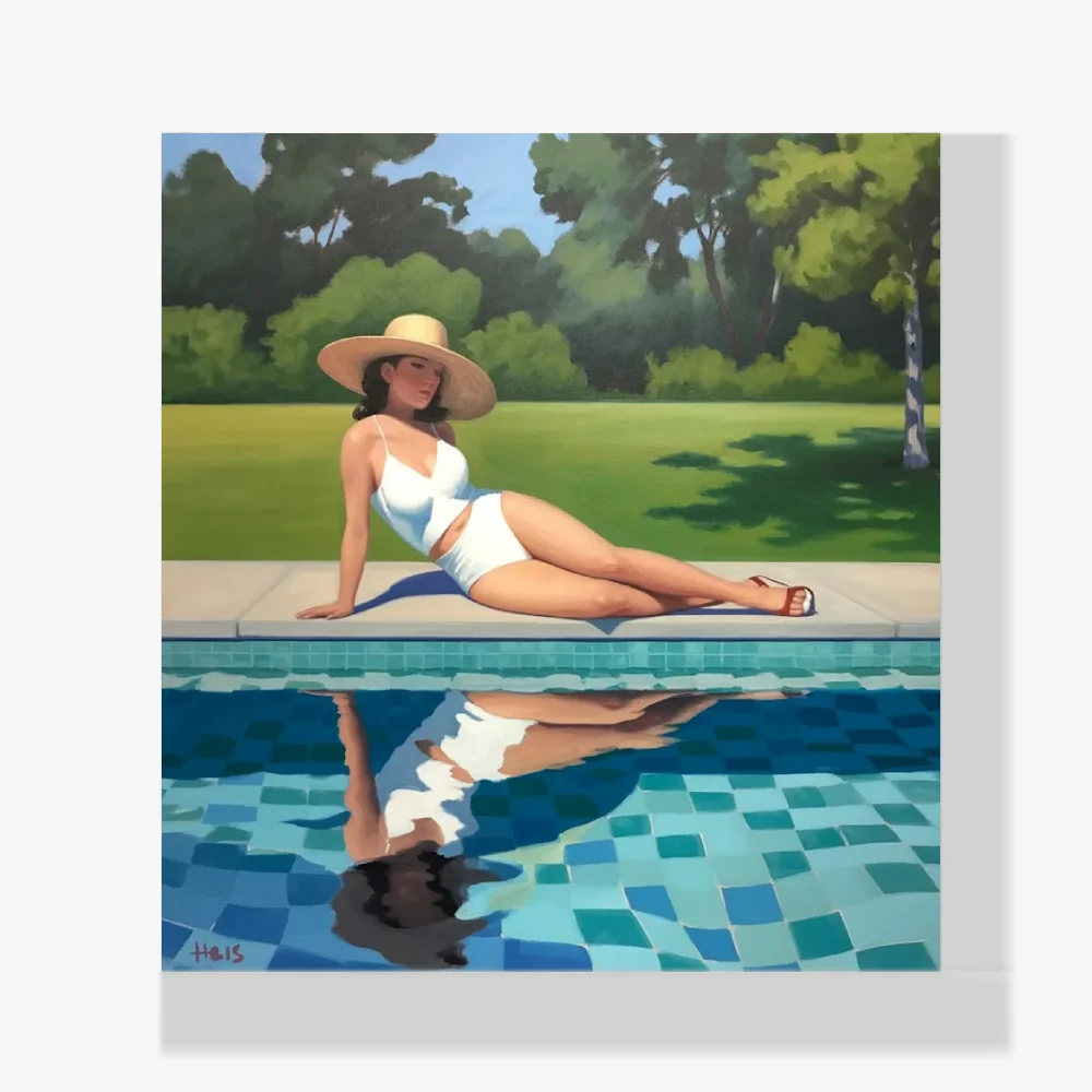 Mini Pintura Diamante - Eco junto a la piscina