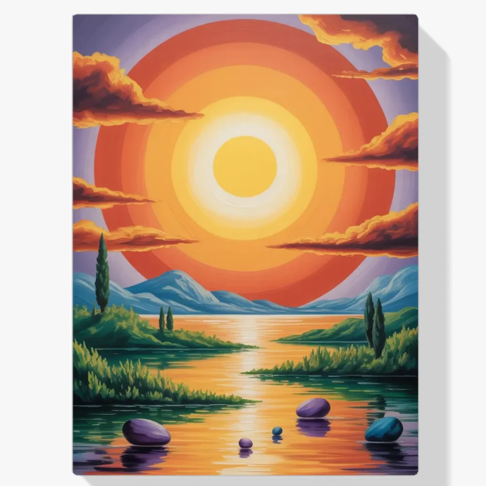 Pintura Diamante - El sol escribió poemas