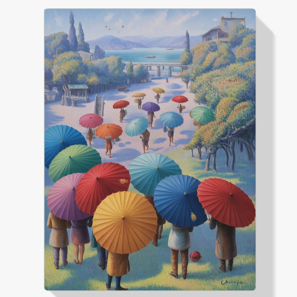 Pintura Diamante - Fiesta de los Paraguas