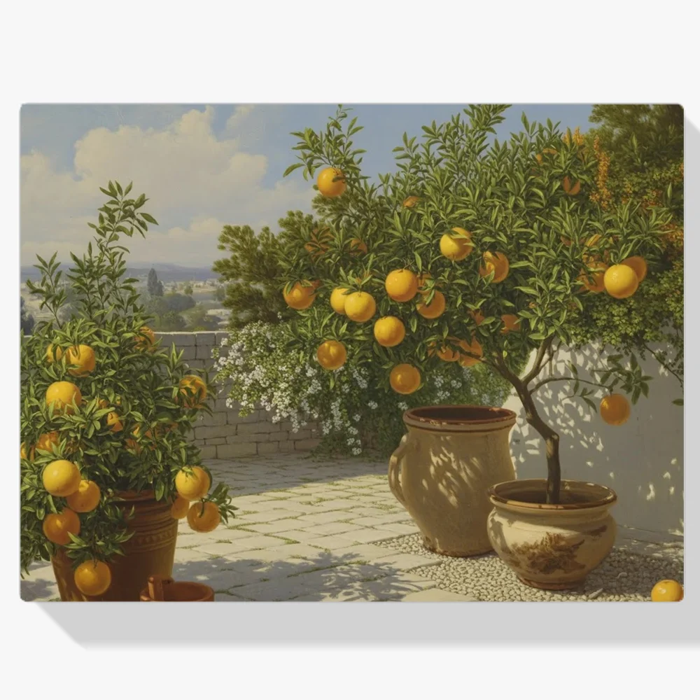 Pintura Diamante - Jardín de cítricos