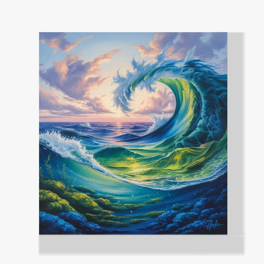 Mini Pintura Diamante - Maraña oceánica