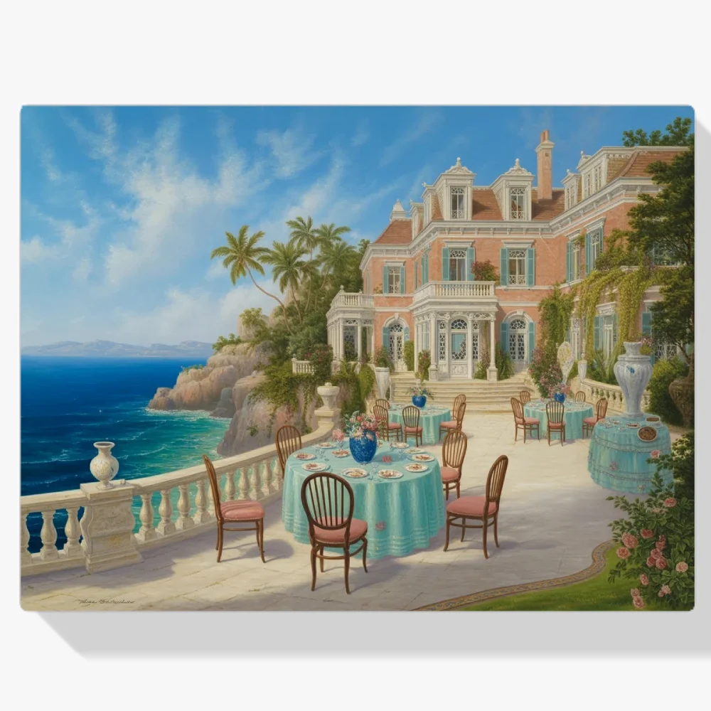 Pintura Diamante - Paisaje de ensueño costero