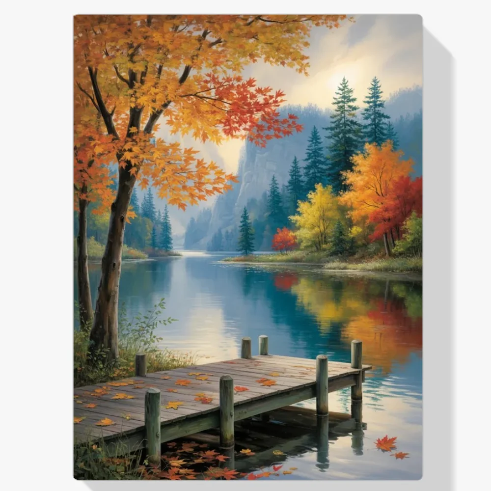 Pintura Diamante - Belleza otoñal