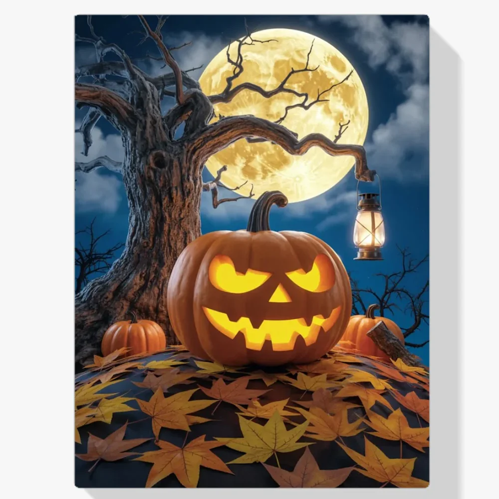 Pintura Diamante - Calabaza de Halloween