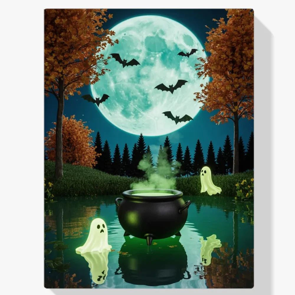 Pintura Diamante - Caldero encantado del bosque