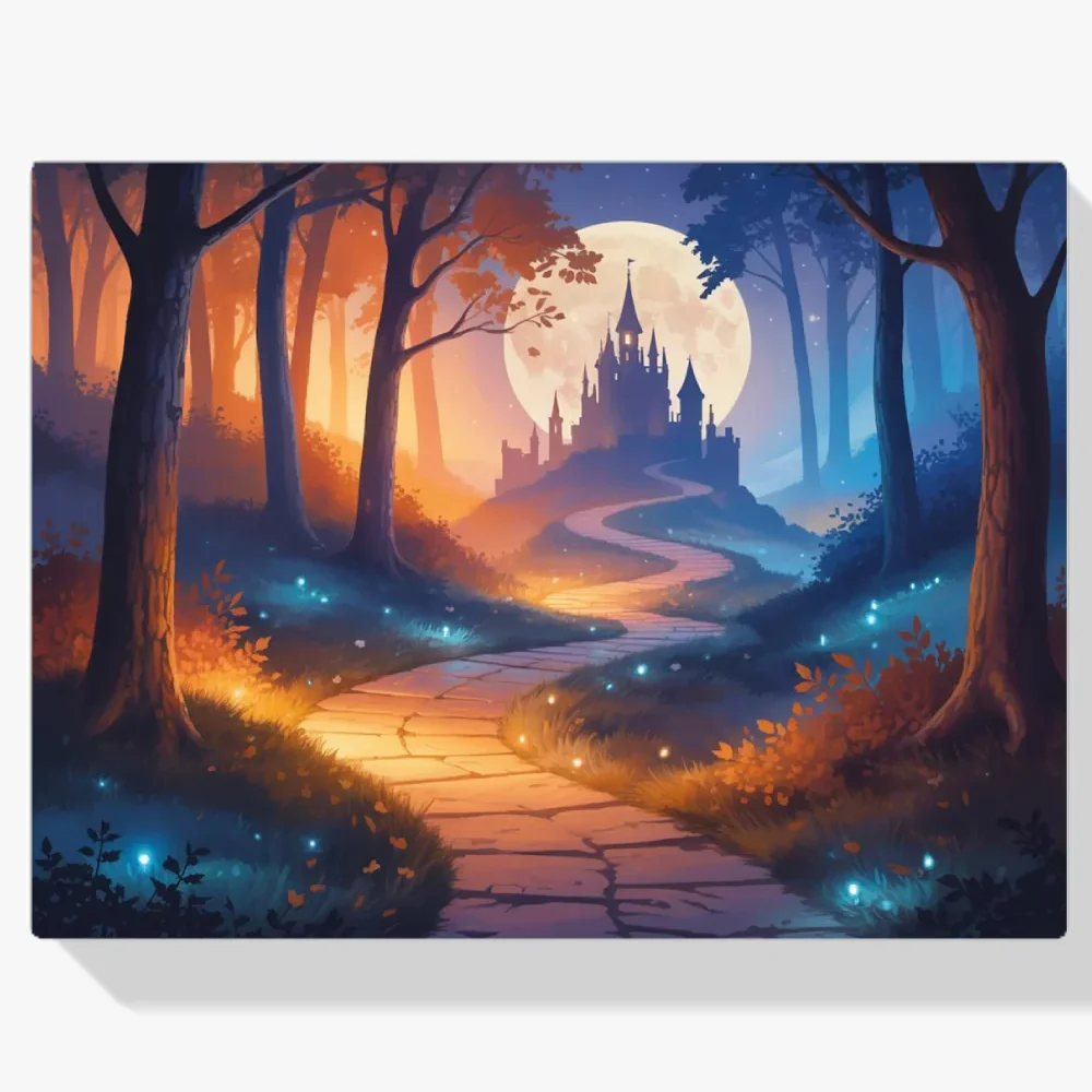 Pintura Diamante - Camino hacia el Castillo Susurrante