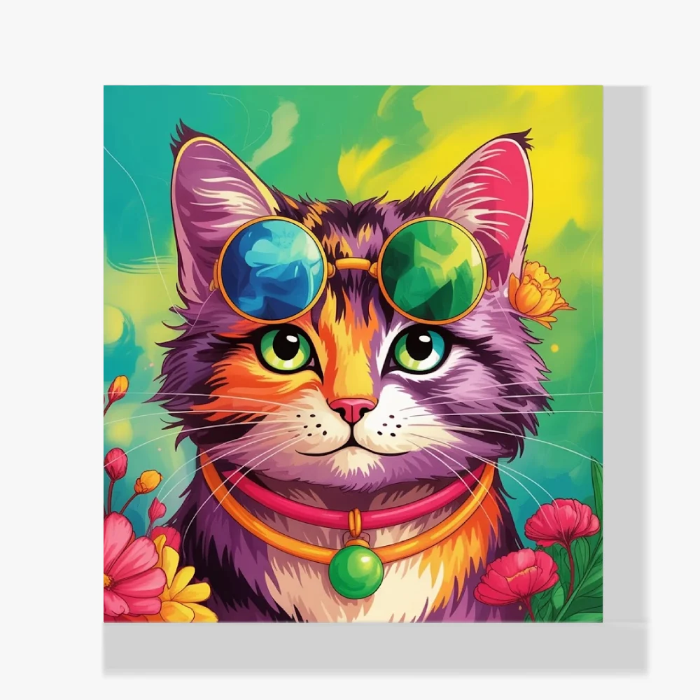 Mini Pintura Diamante - Gatos boho