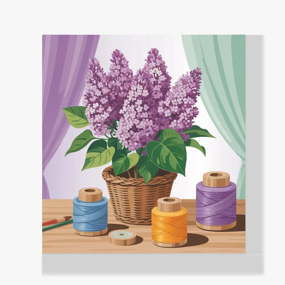 Mini Pintura Diamante - Hilo lila