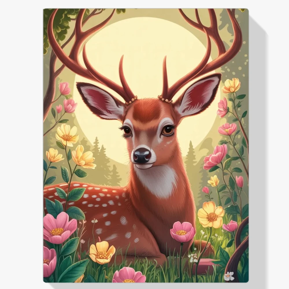 Pintura Diamante - Luz de cervatillo