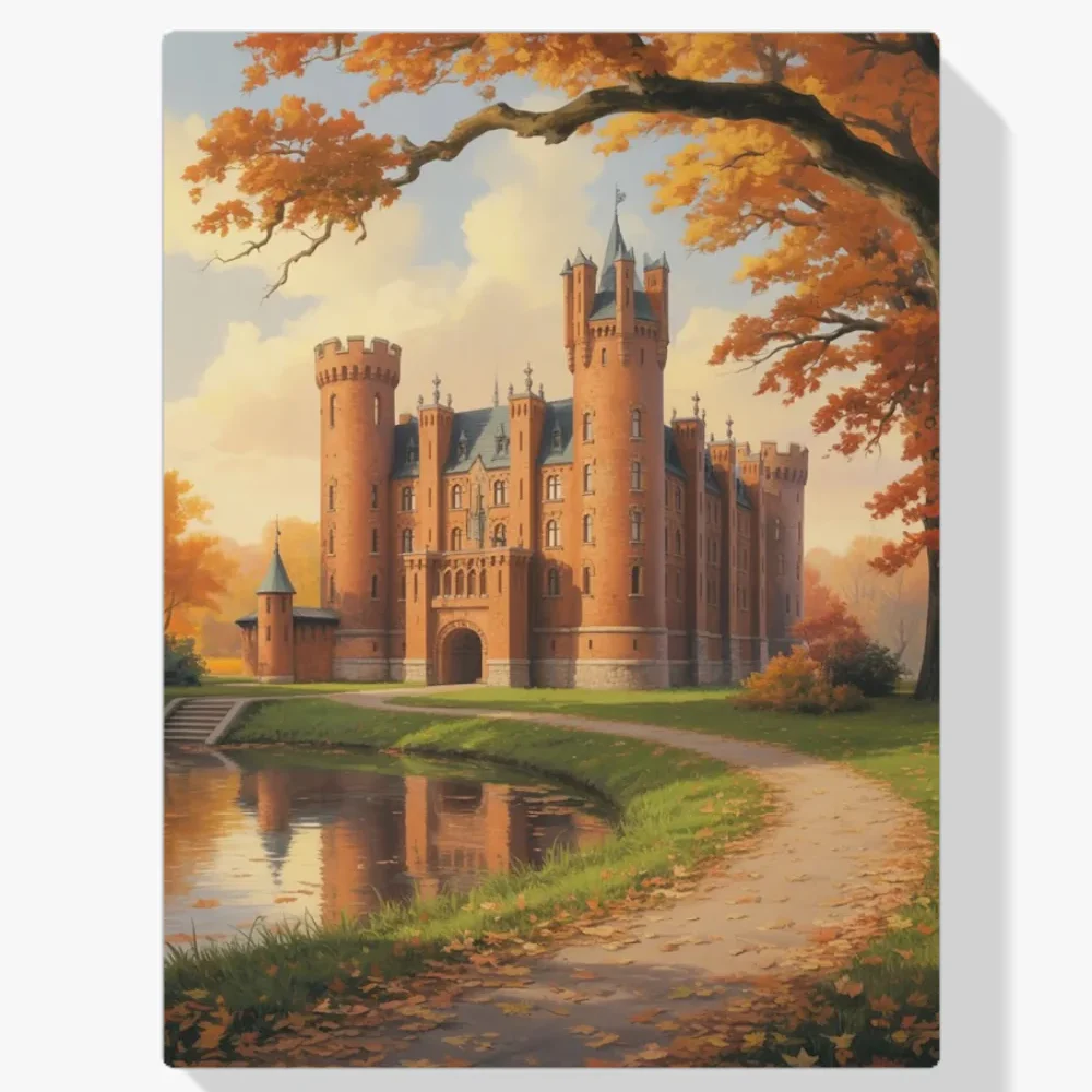 Pintura Diamante - Muiderslot en otoño