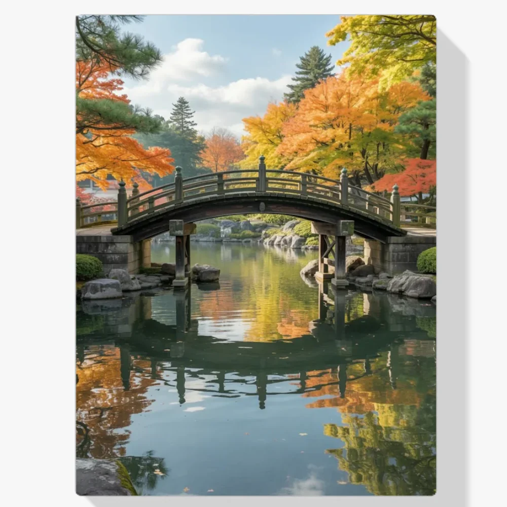 Pintura Diamante - Reflexiones otoñales