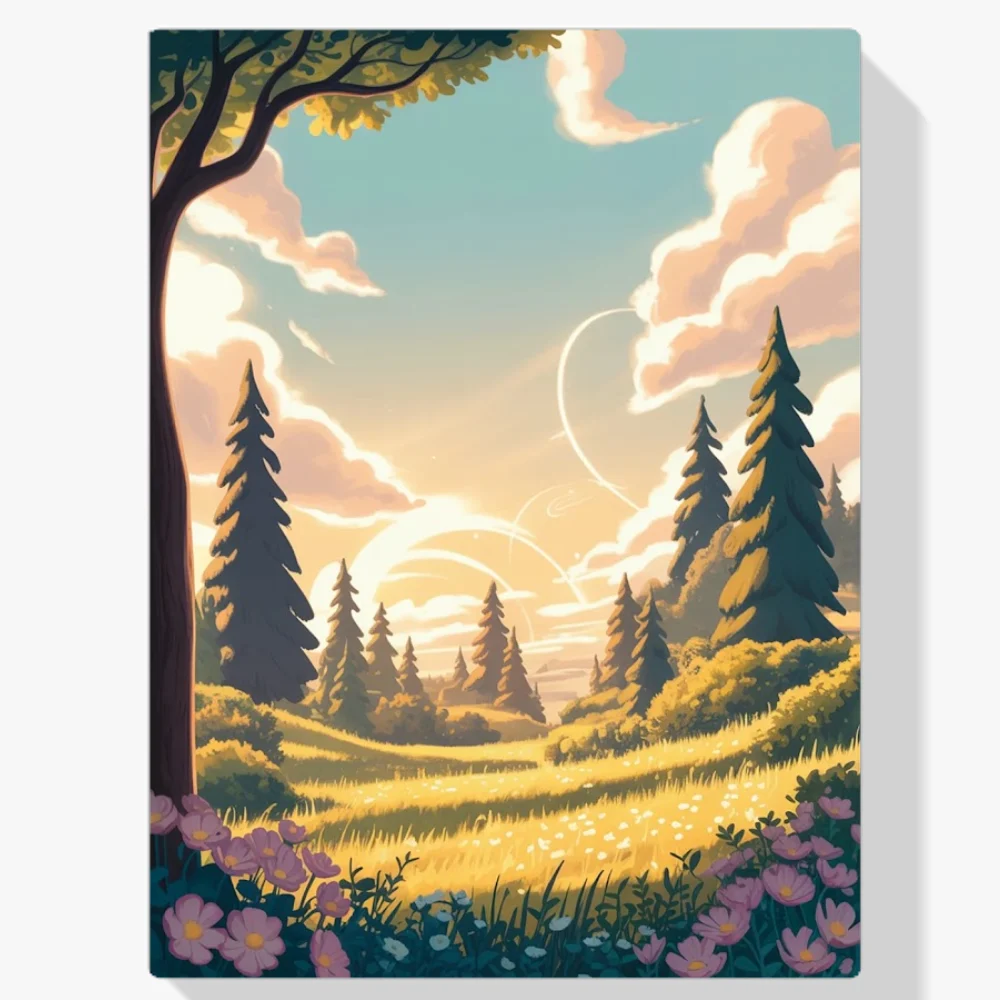 Pintura Diamante - Refugio en la nube