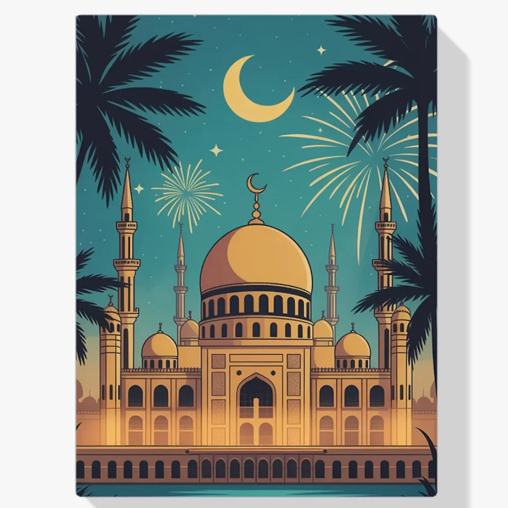 Pintura Diamante - Fuegos Artificiales de Mezquita