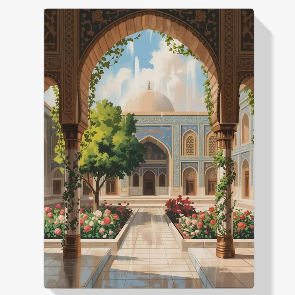 Pintura Diamante - Jardín del Palacio