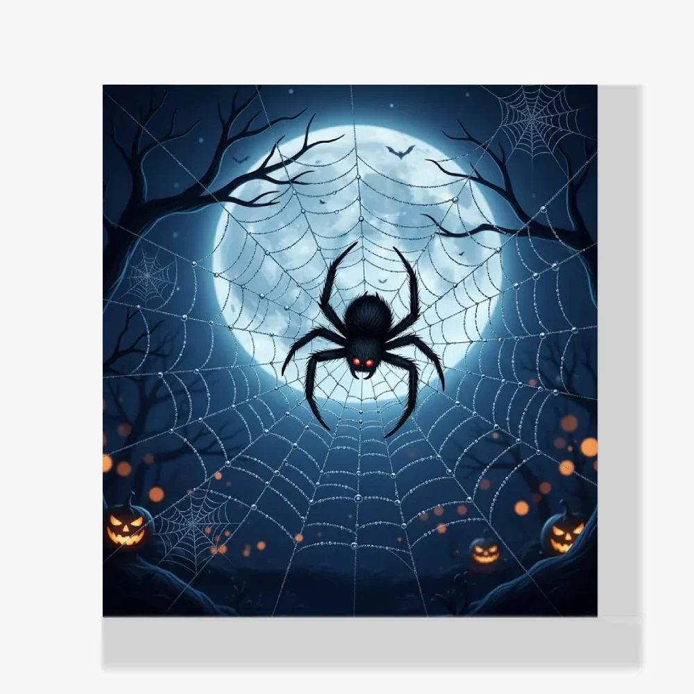 Mini Pintura Diamante - Araña en una telaraña