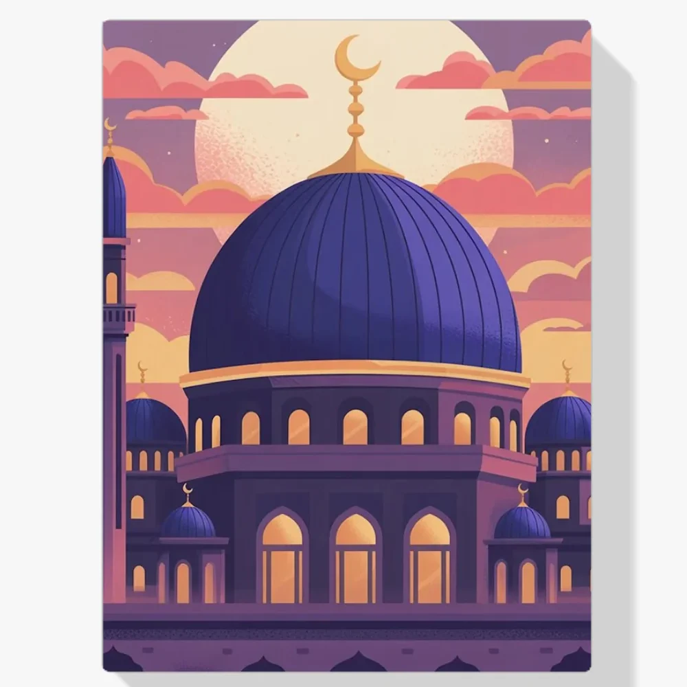 Pintura Diamante - Atardecer Islámico