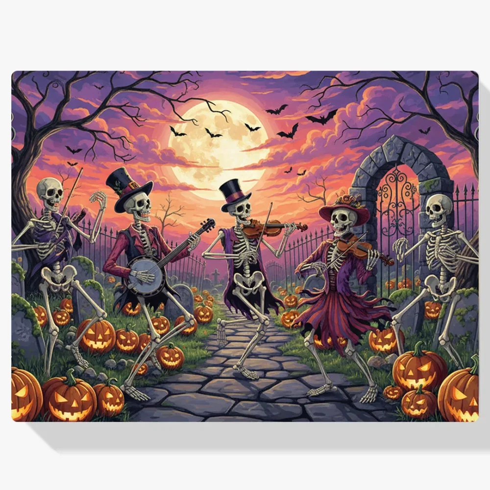 Pintura Diamante - Baile del esqueleto