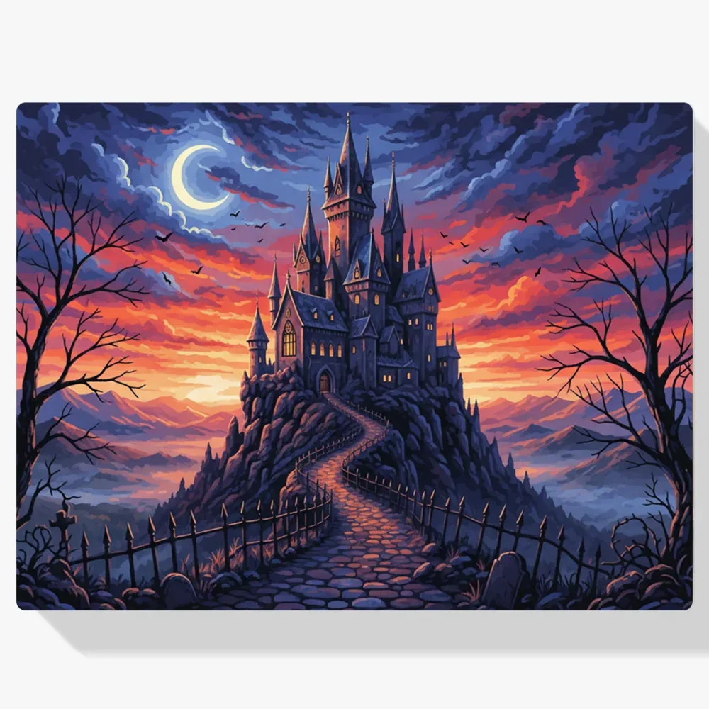 Pintura Diamante - Castillo del vampiro