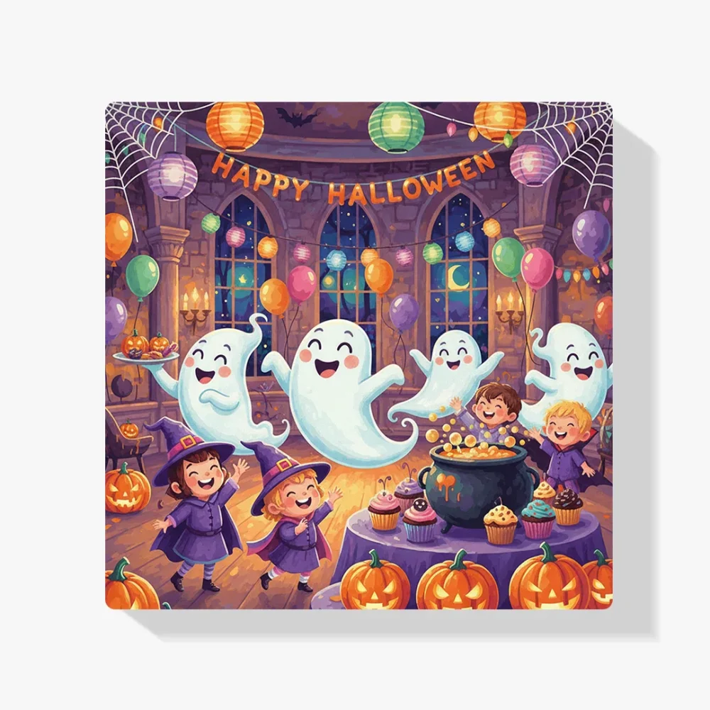 Pintura Diamante - Fiesta de fantasmas amistosos