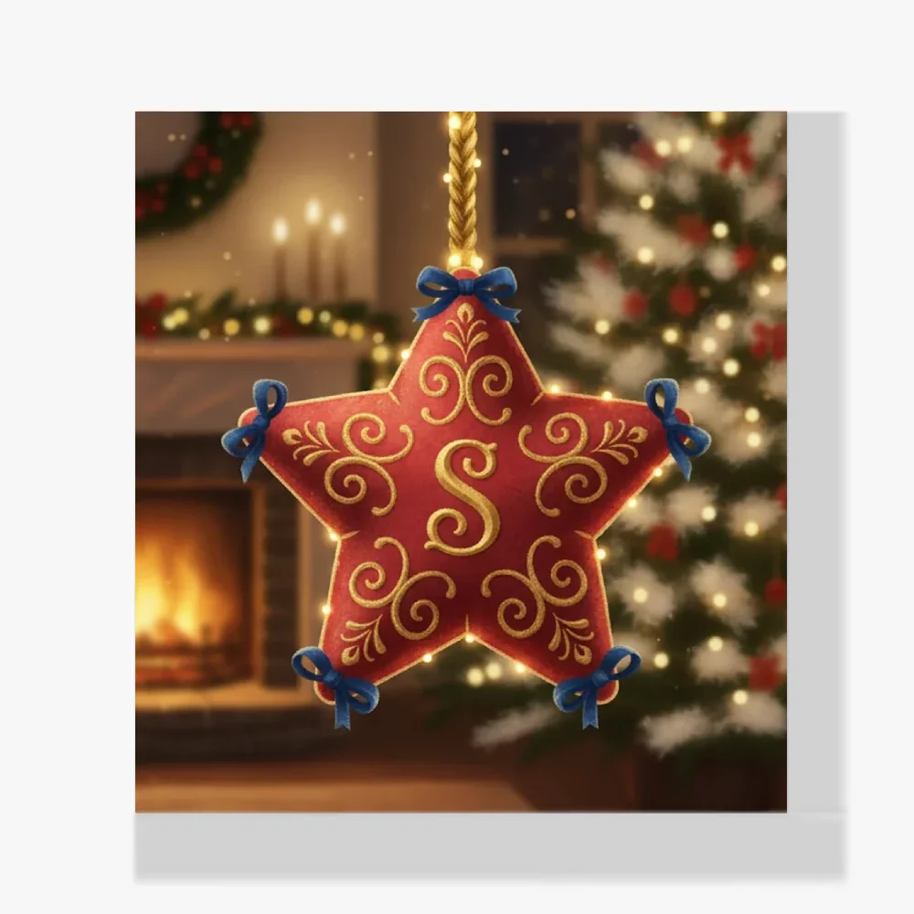 Mini Pintura Diamante - Adorno de estrella