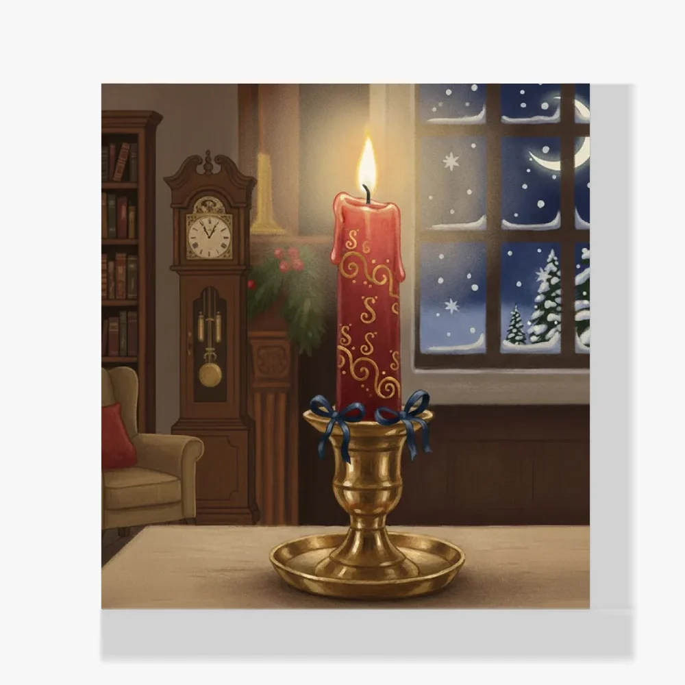 Mini Pintura Diamante - Vela festiva