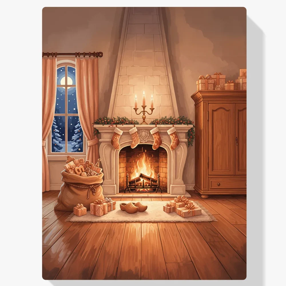 Pintura Diamante - Acogedora sala de estar holandesa