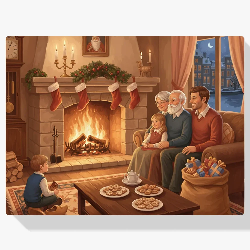 Pintura Diamante - Juntos junto al fuego