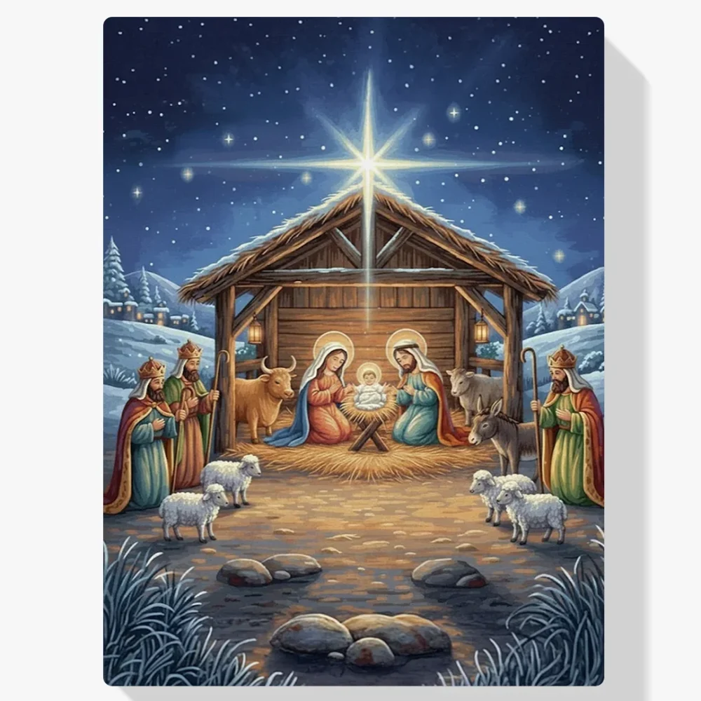 Pintura Diamante - Belén de Nochebuena